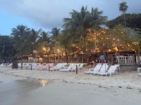 The evening view of the resort.