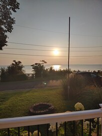 Sunrise view from the front porch.