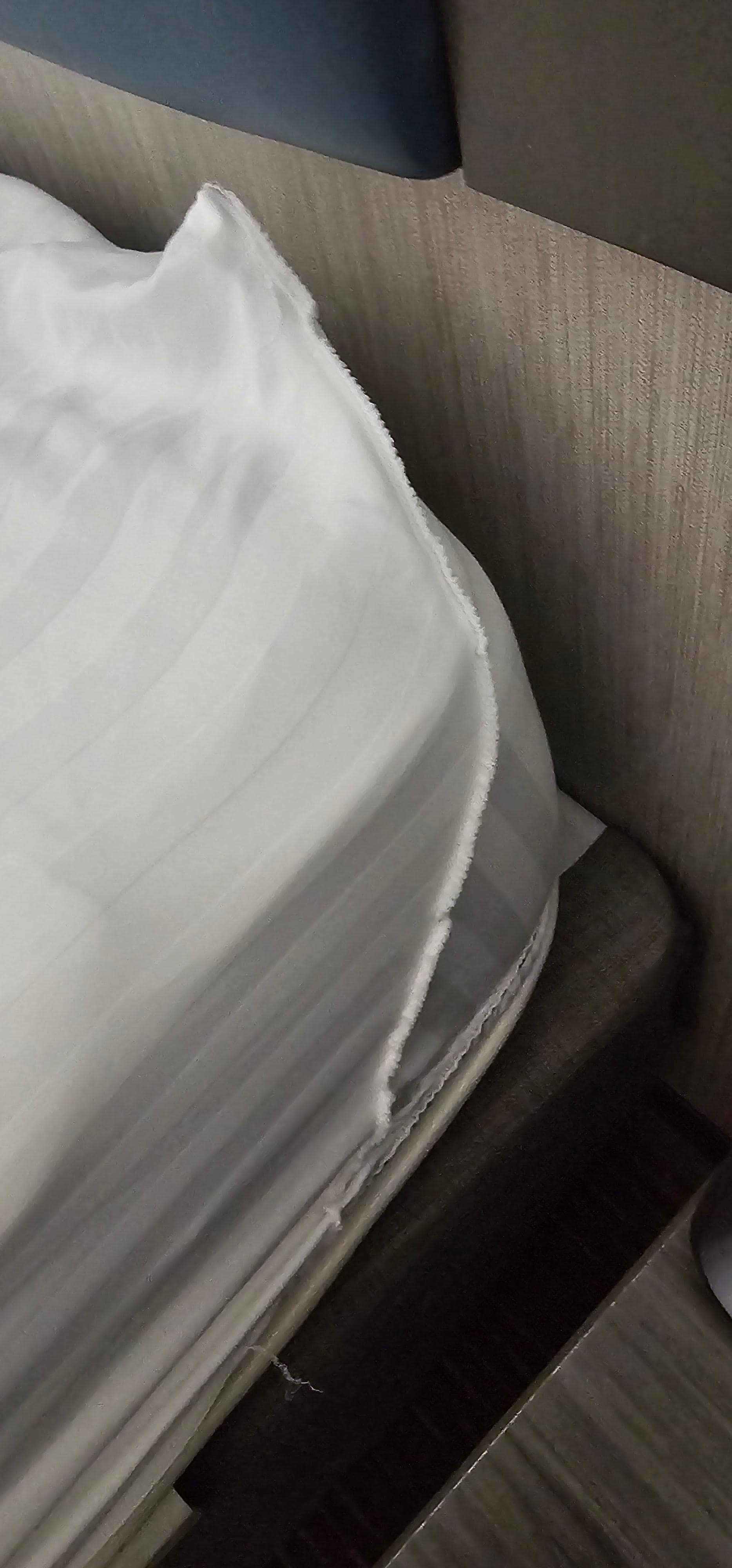 Sheets were put on backwards 