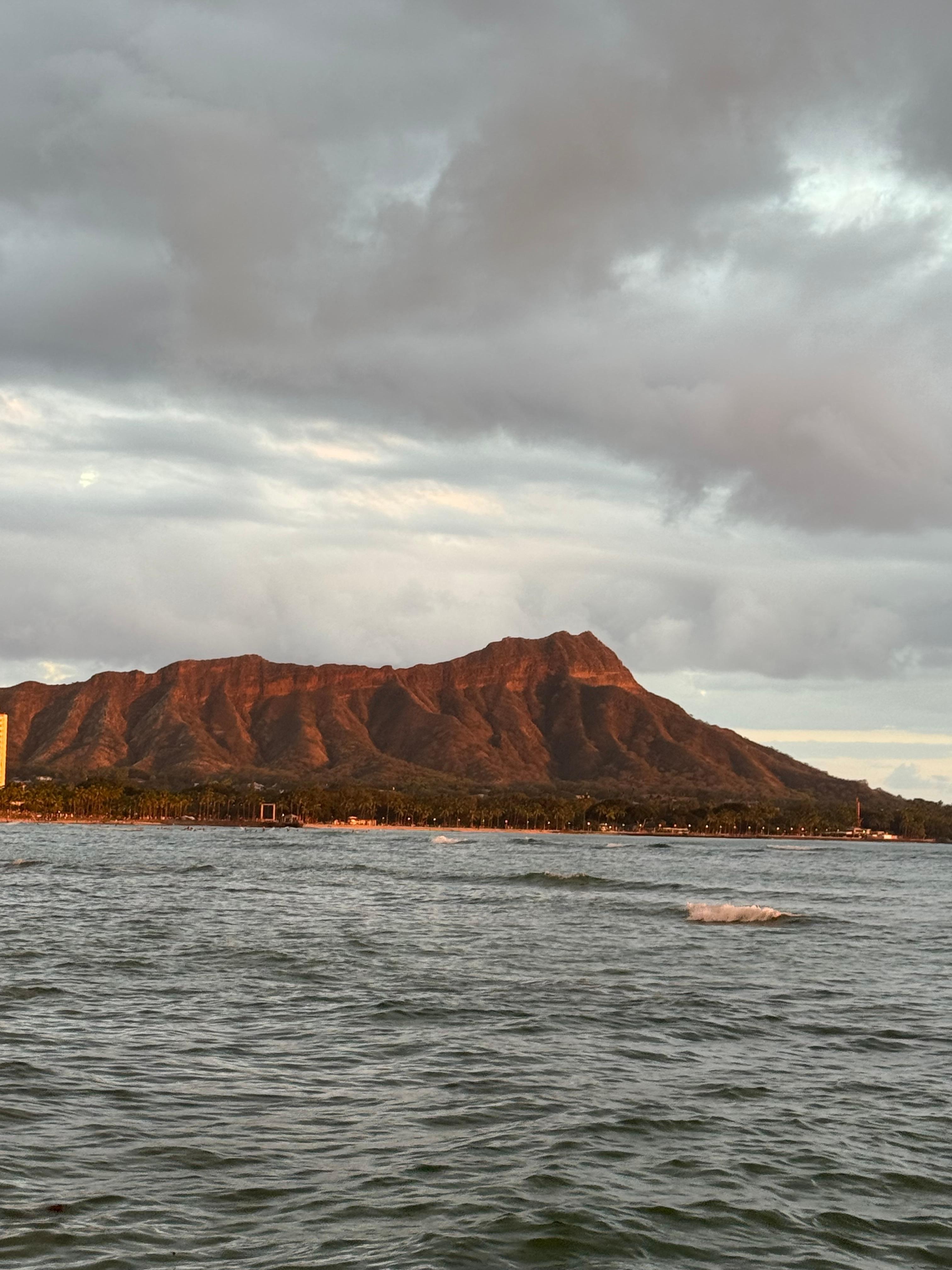 Diamond Head from the beach