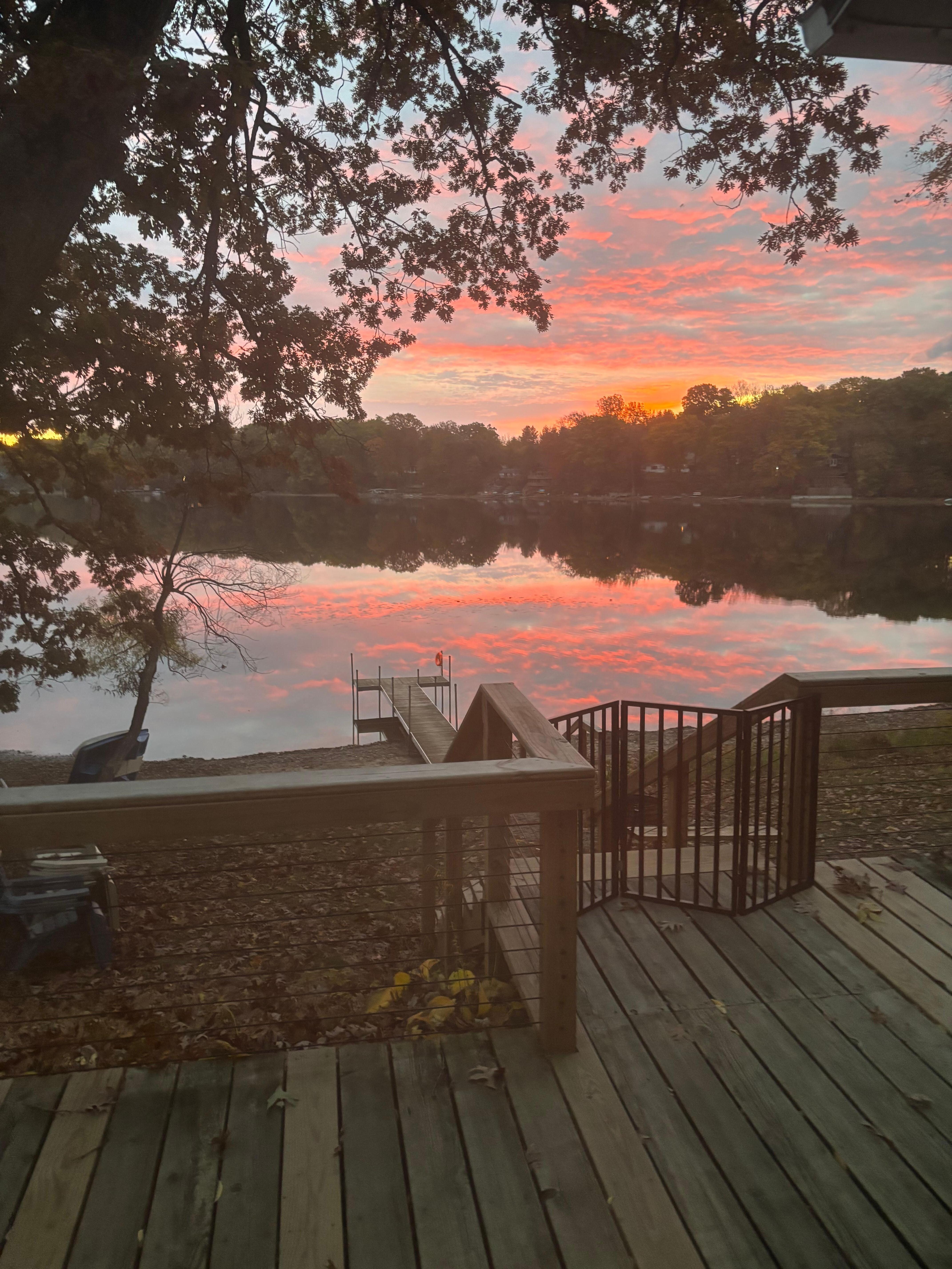 Sunrise over the lake