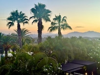 Secrets Resort at sunset