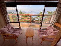 Room in front of the balcony