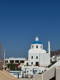 View from our room, Blue Dome!