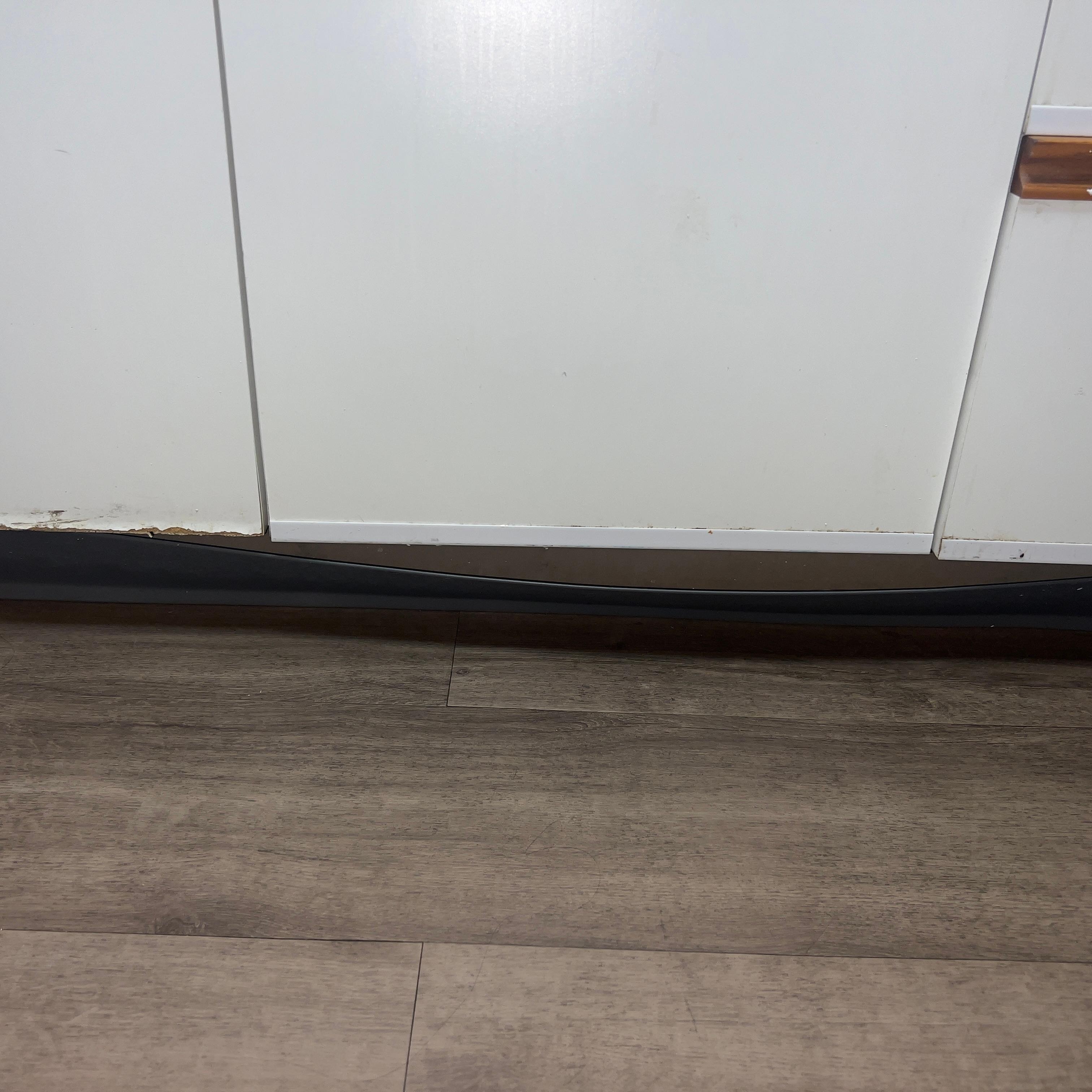 Broken cabinet crumbling wood 