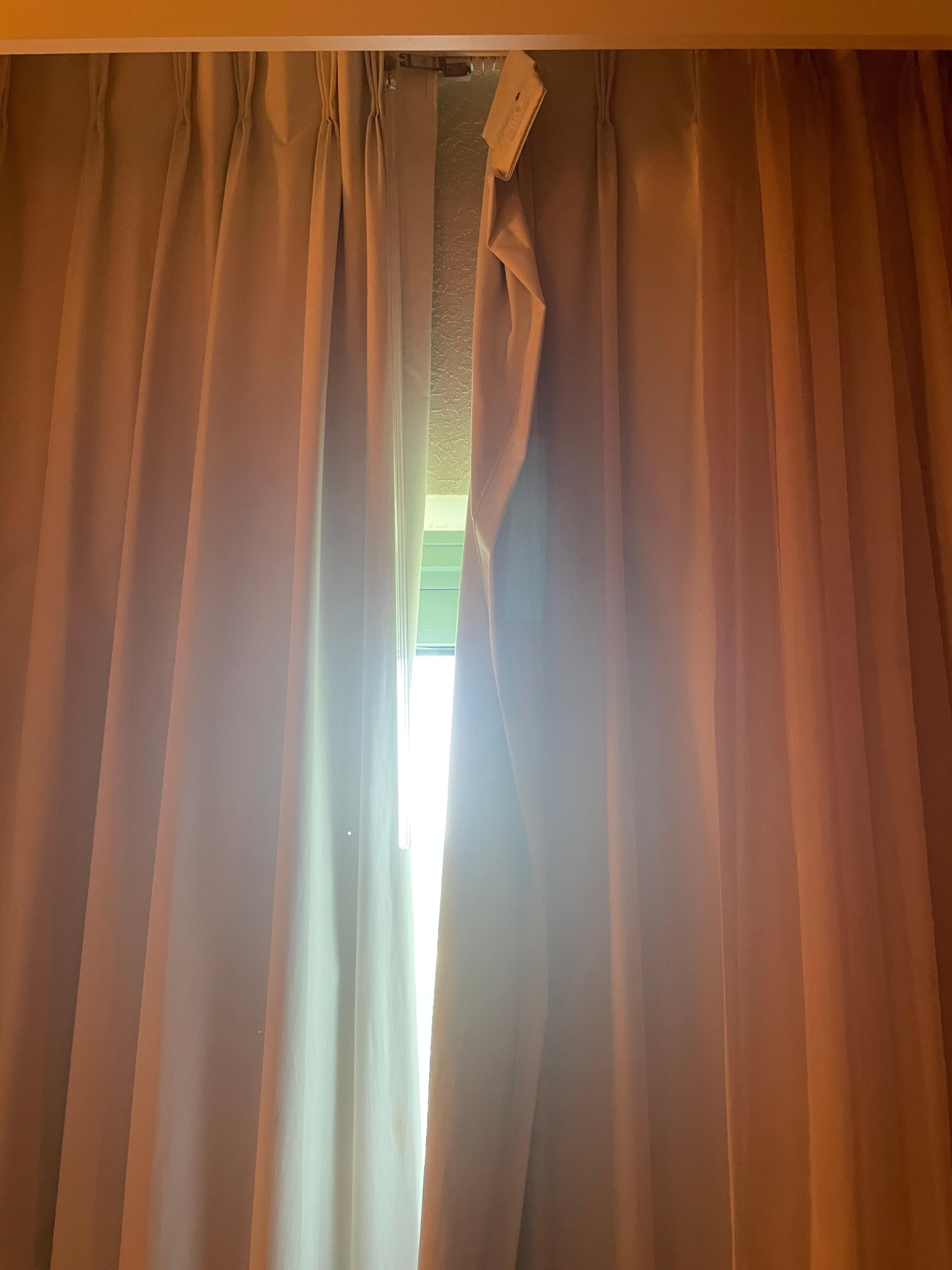Unable to sleep- curtain couldn’t close