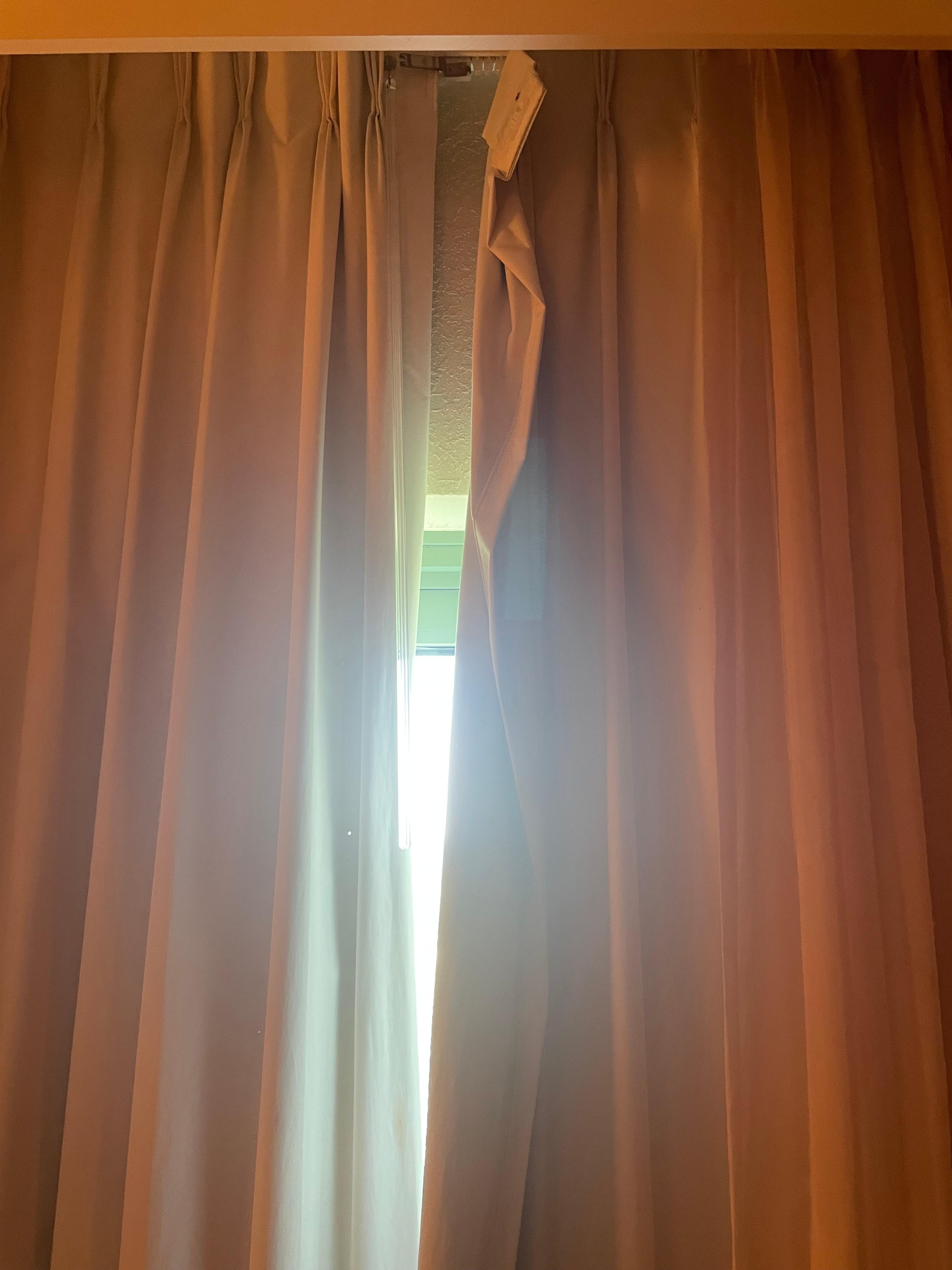 Unable to sleep- curtain couldn’t close