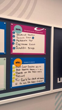 I loved these recommendations as i entered the elevator!!