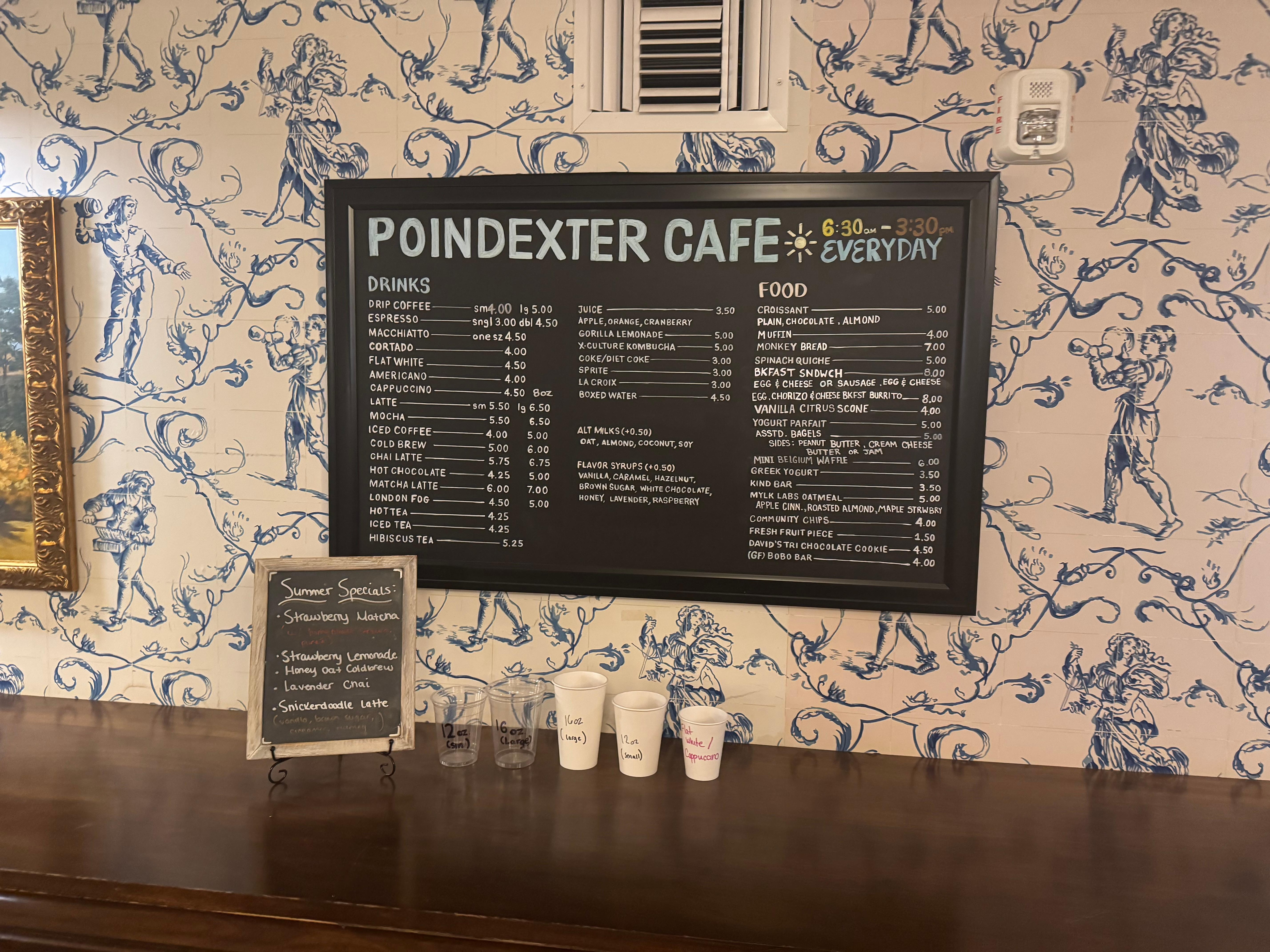 Cafe Menu