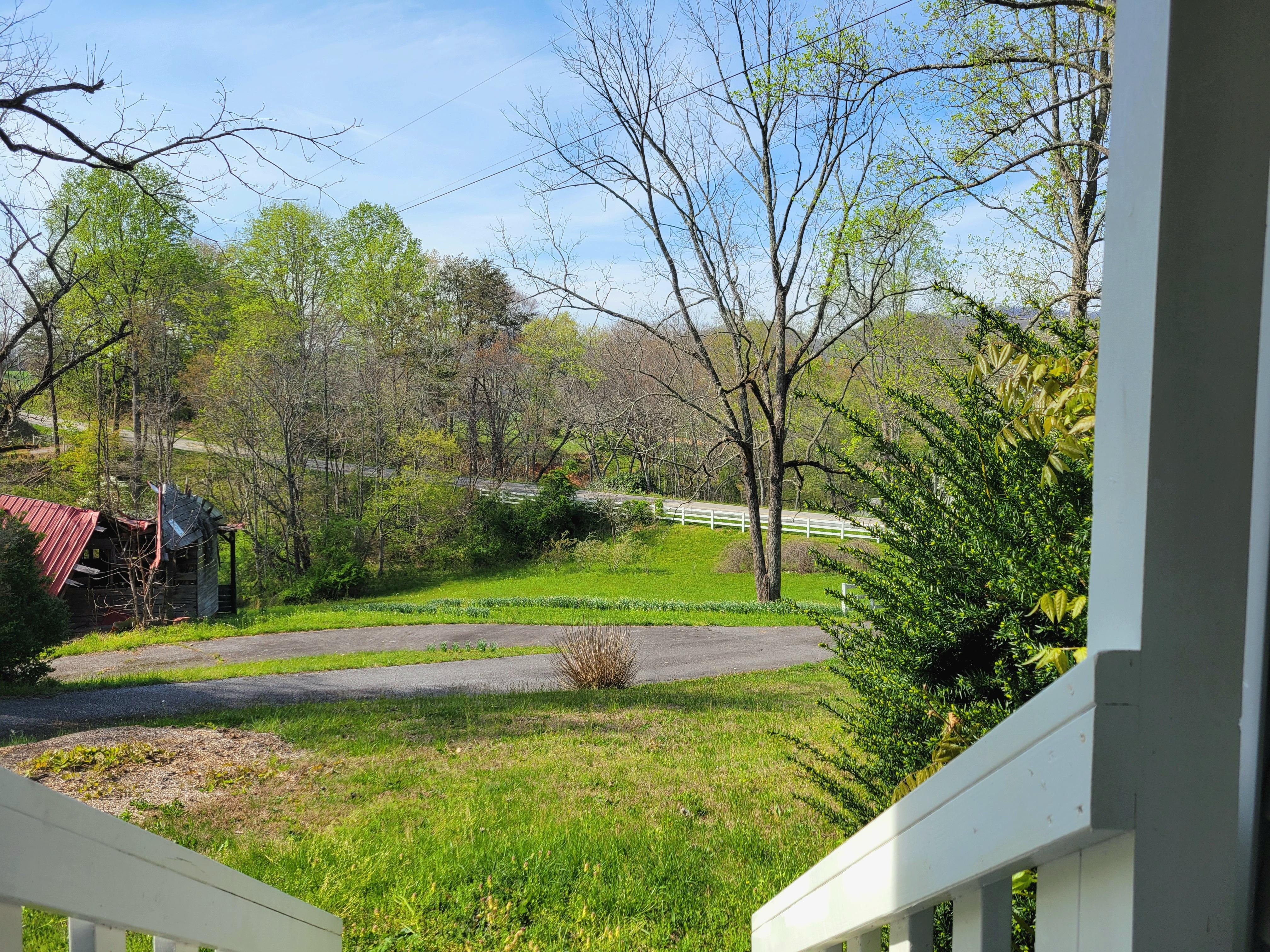View from front porch 