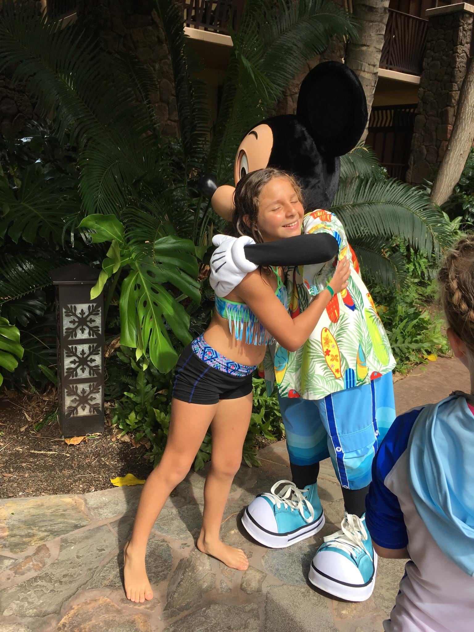 Sophia gets a hug!