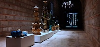 Sculptures inside the museum
