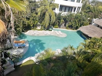 Pool below our balcony.
