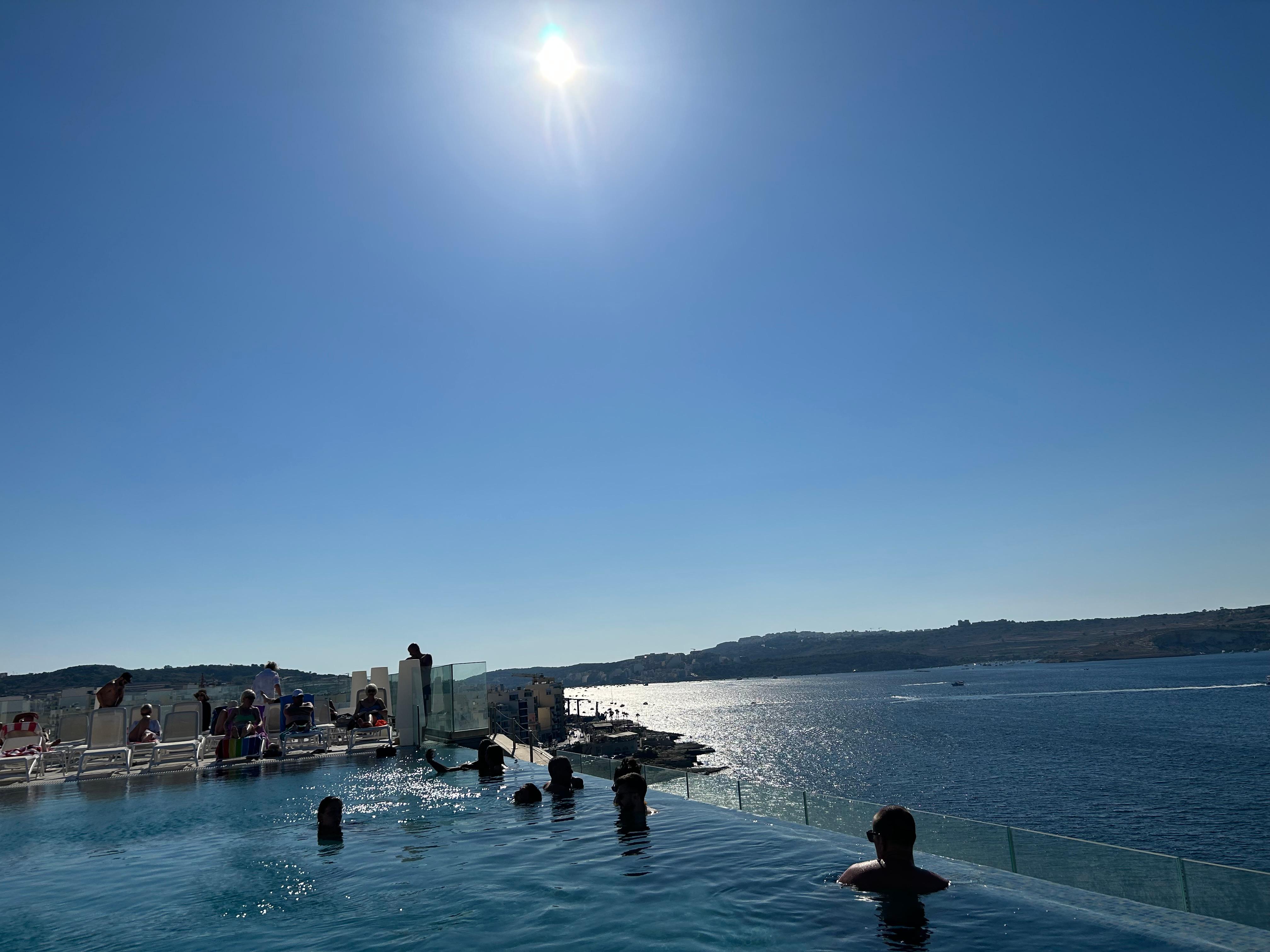 Rooftop pool with amazing views