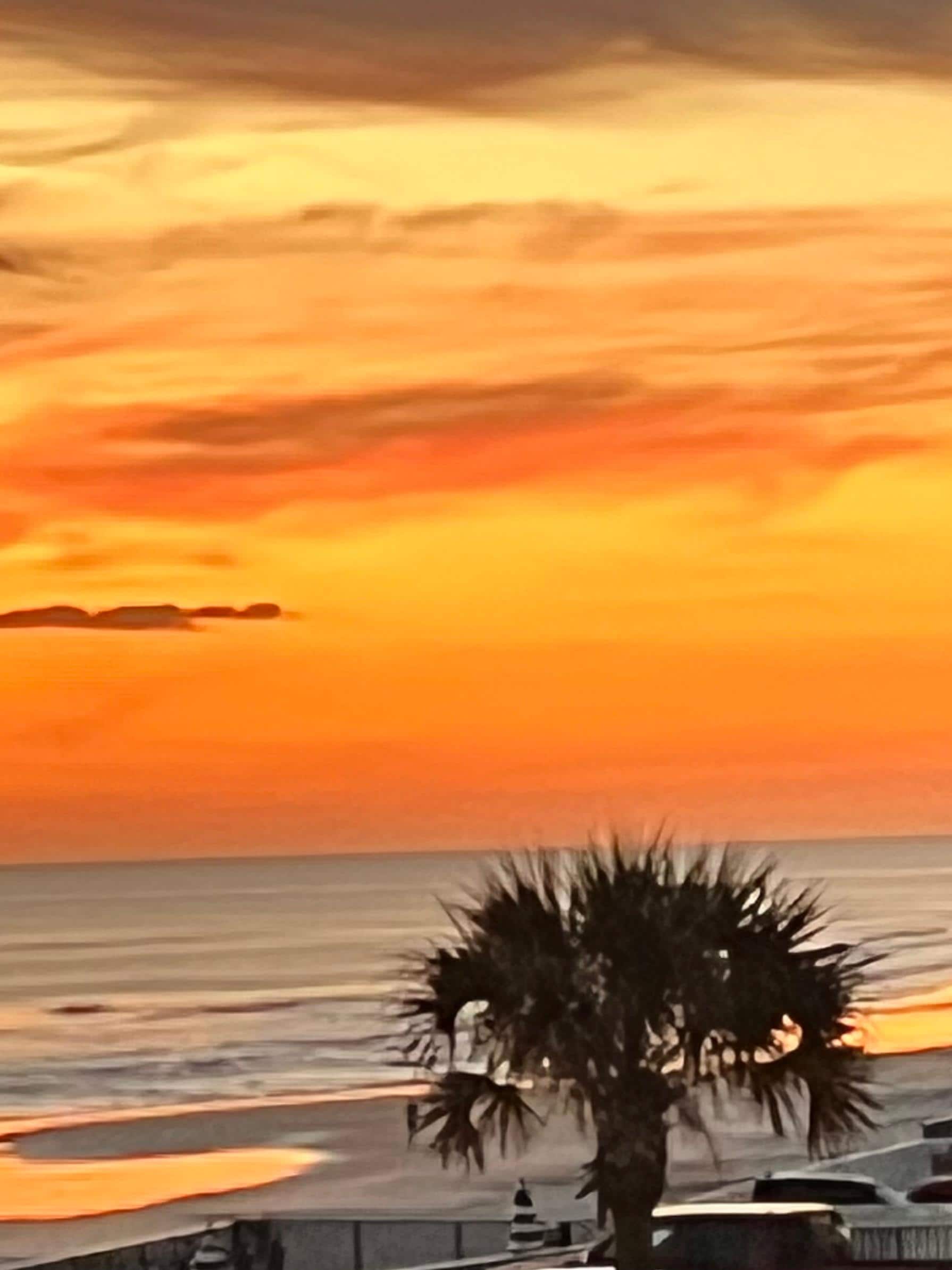 Sunrise view from balcony 