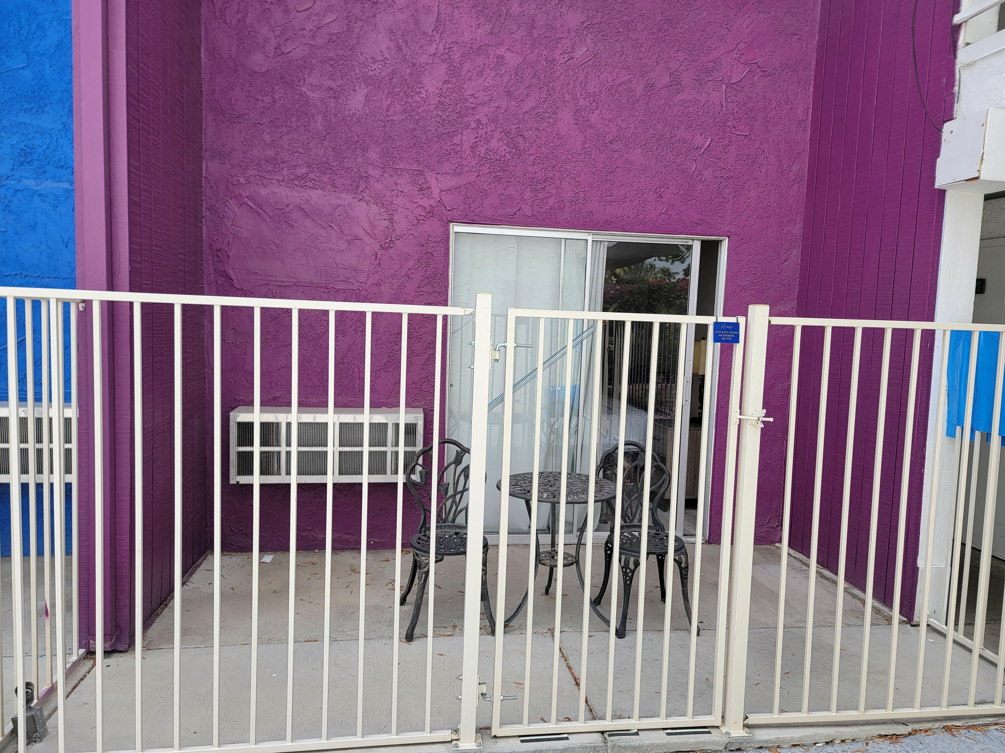 Poolside entrance from room