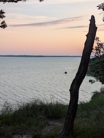 From nearby overlook of Rathbun Lake.