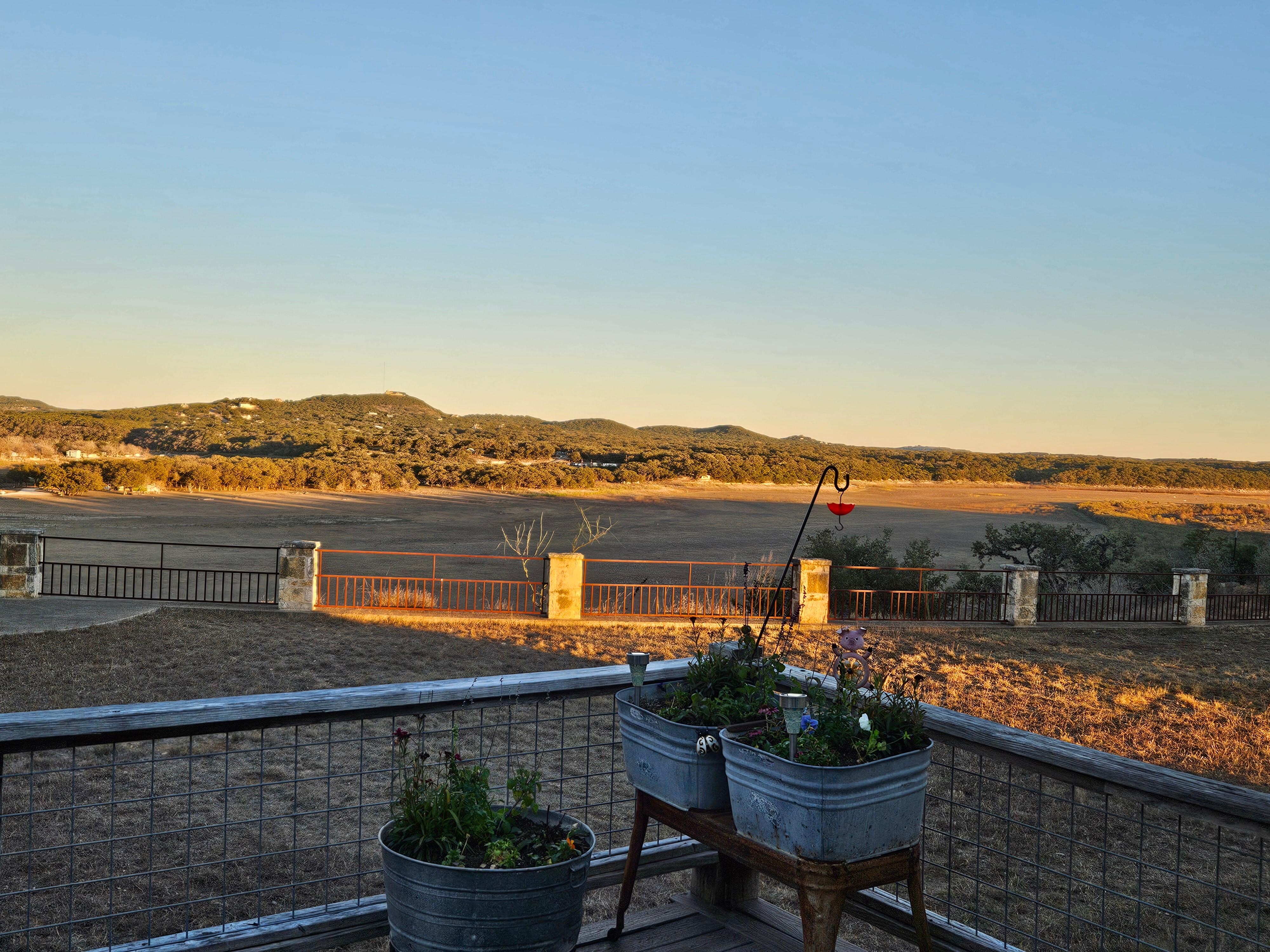 View from the front deck