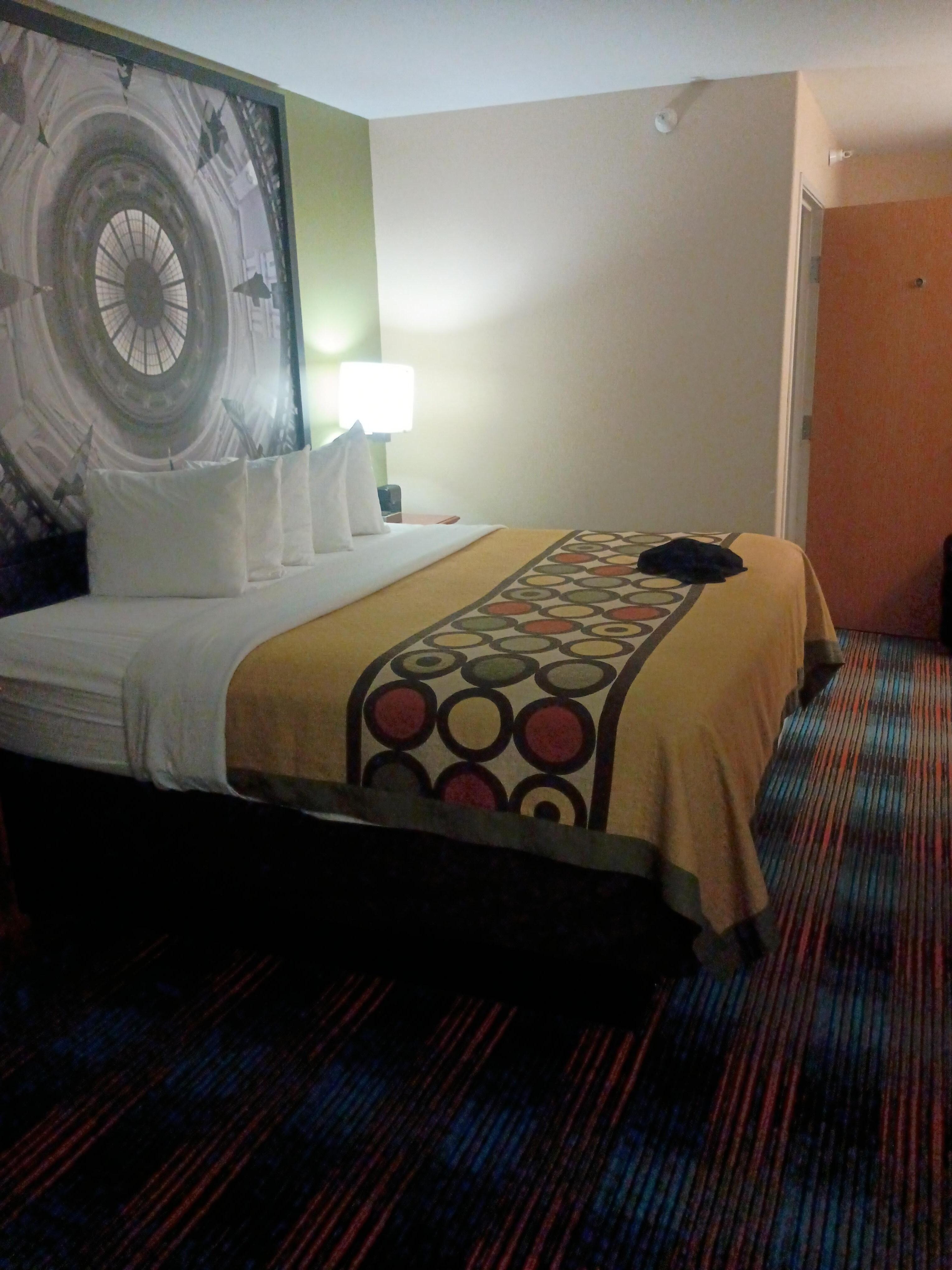 Nice bed. Mattress wasn't too hard.