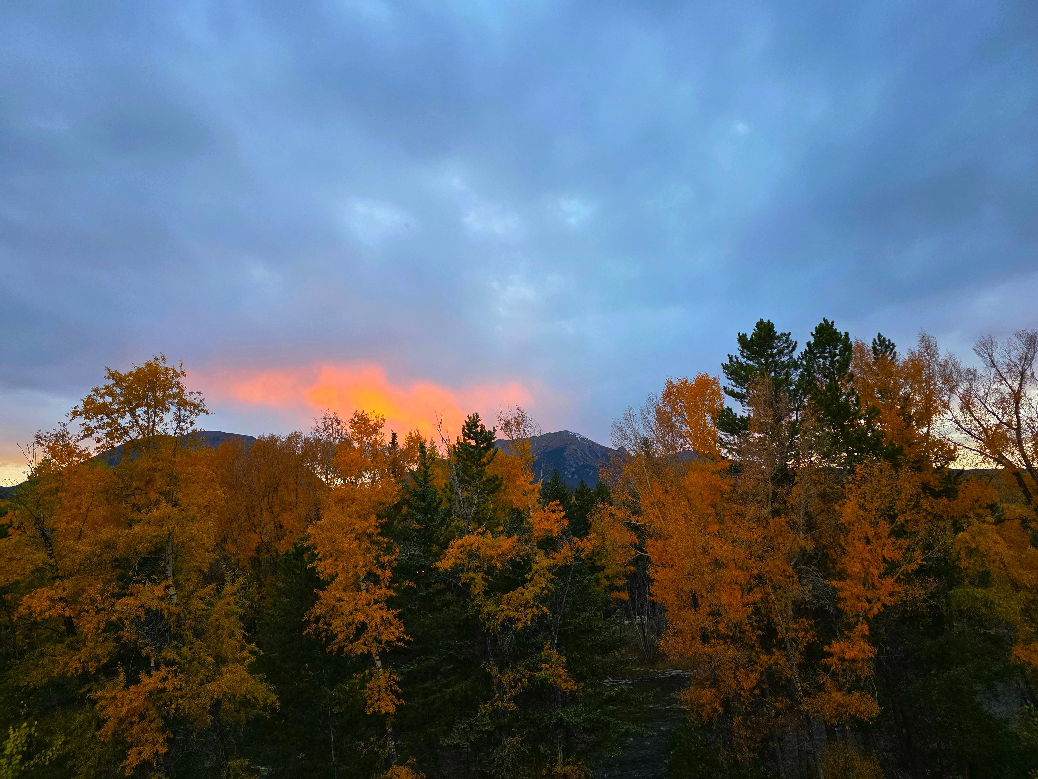 From the back deck at sunset