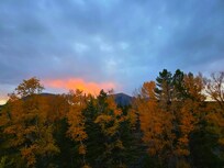 From the back deck at sunset