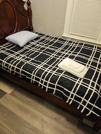 One pillow one towel. No pillowcase