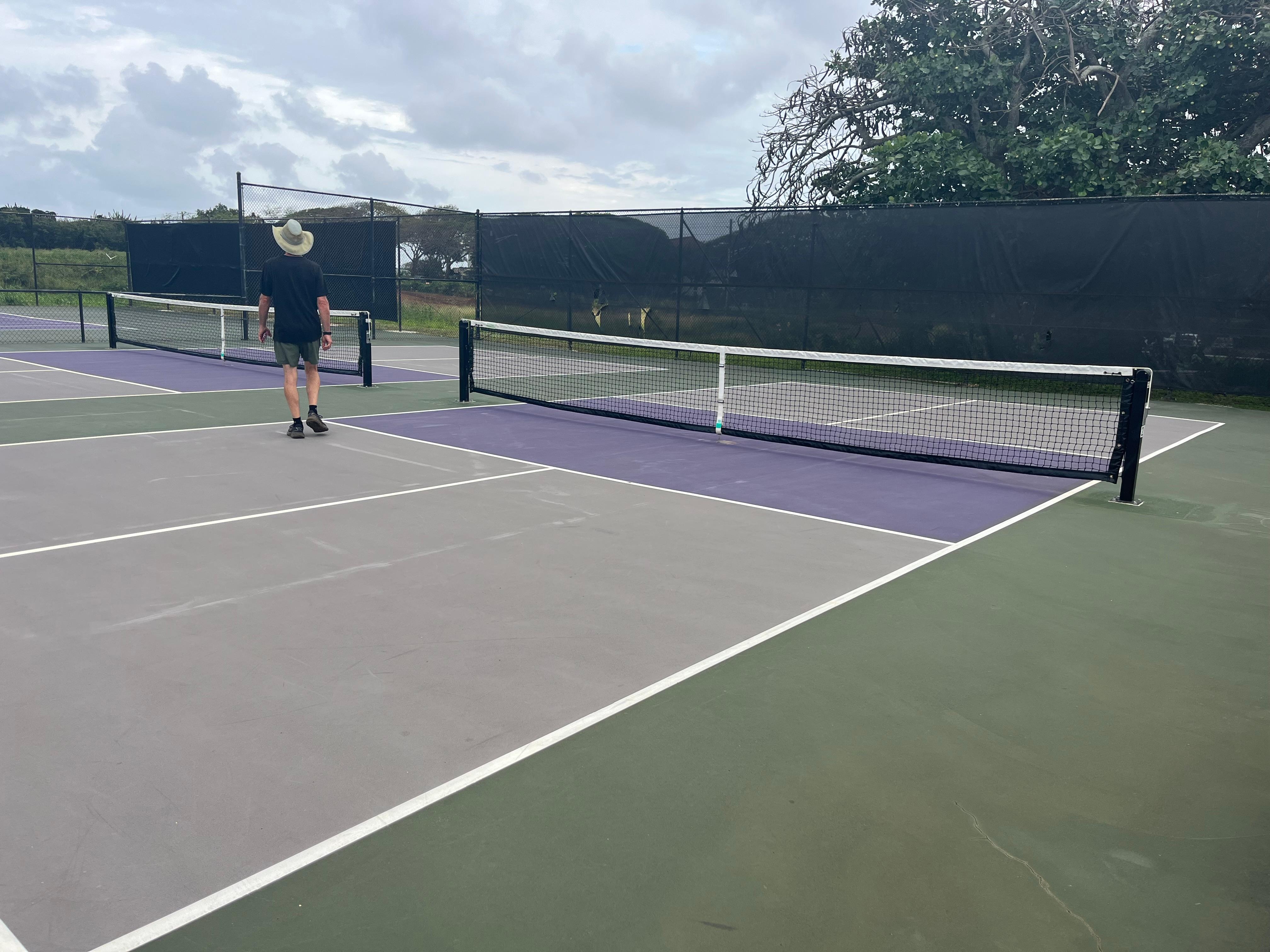 Pickleball courts at the Athletic Club 