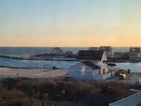 Looking out of the observation deck