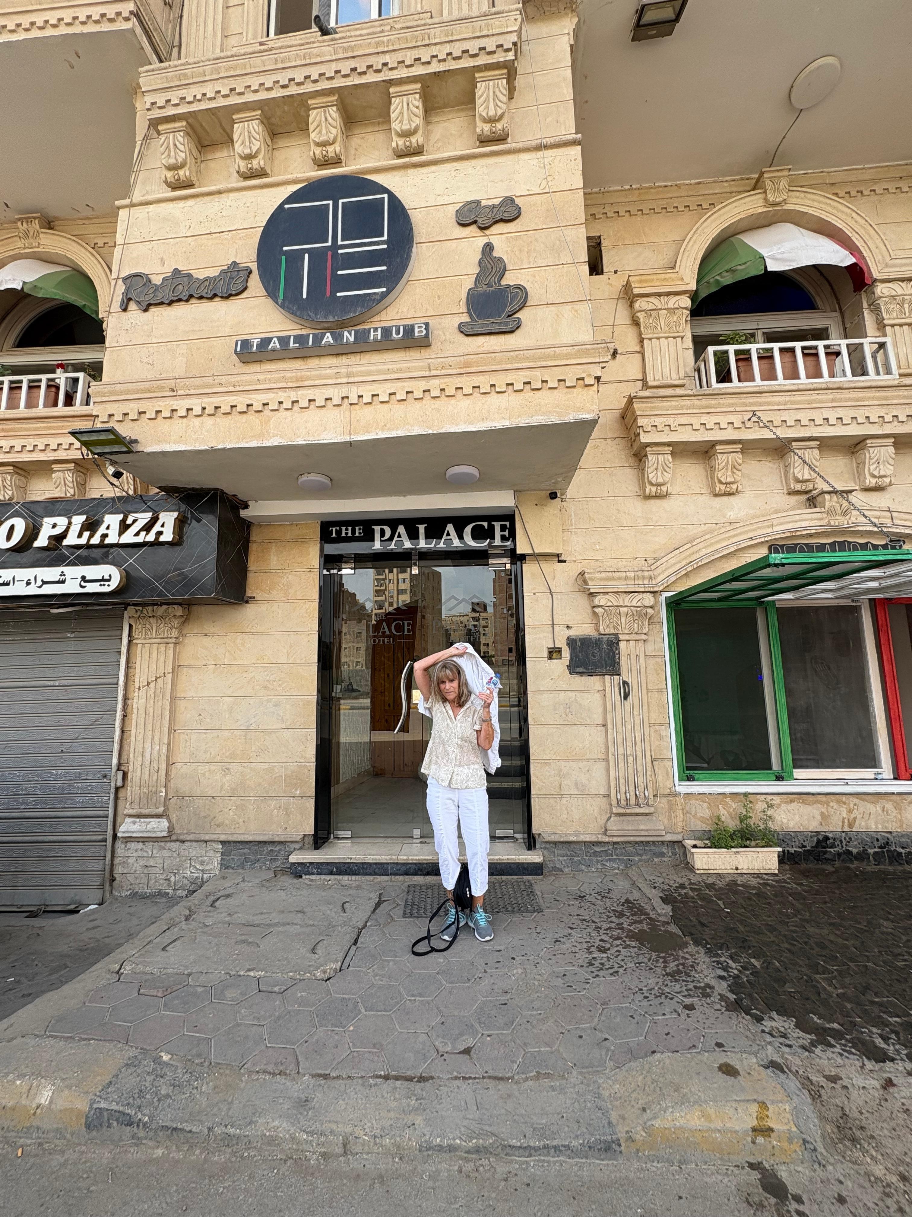 Outside of the little inn, typical of hotels in the atea