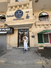 Outside of the little inn, typical of hotels in the atea