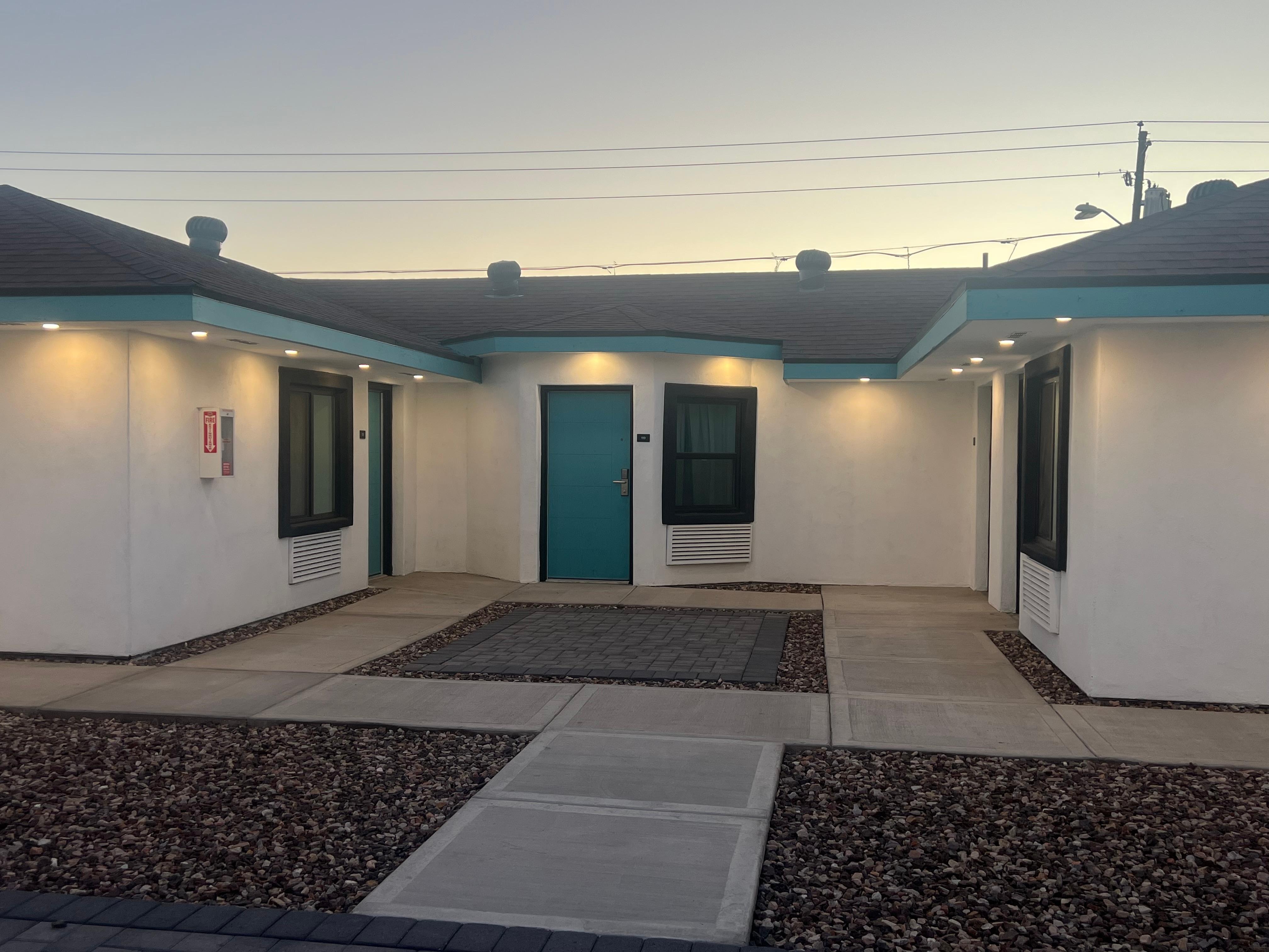 Clean, quiet courtyards