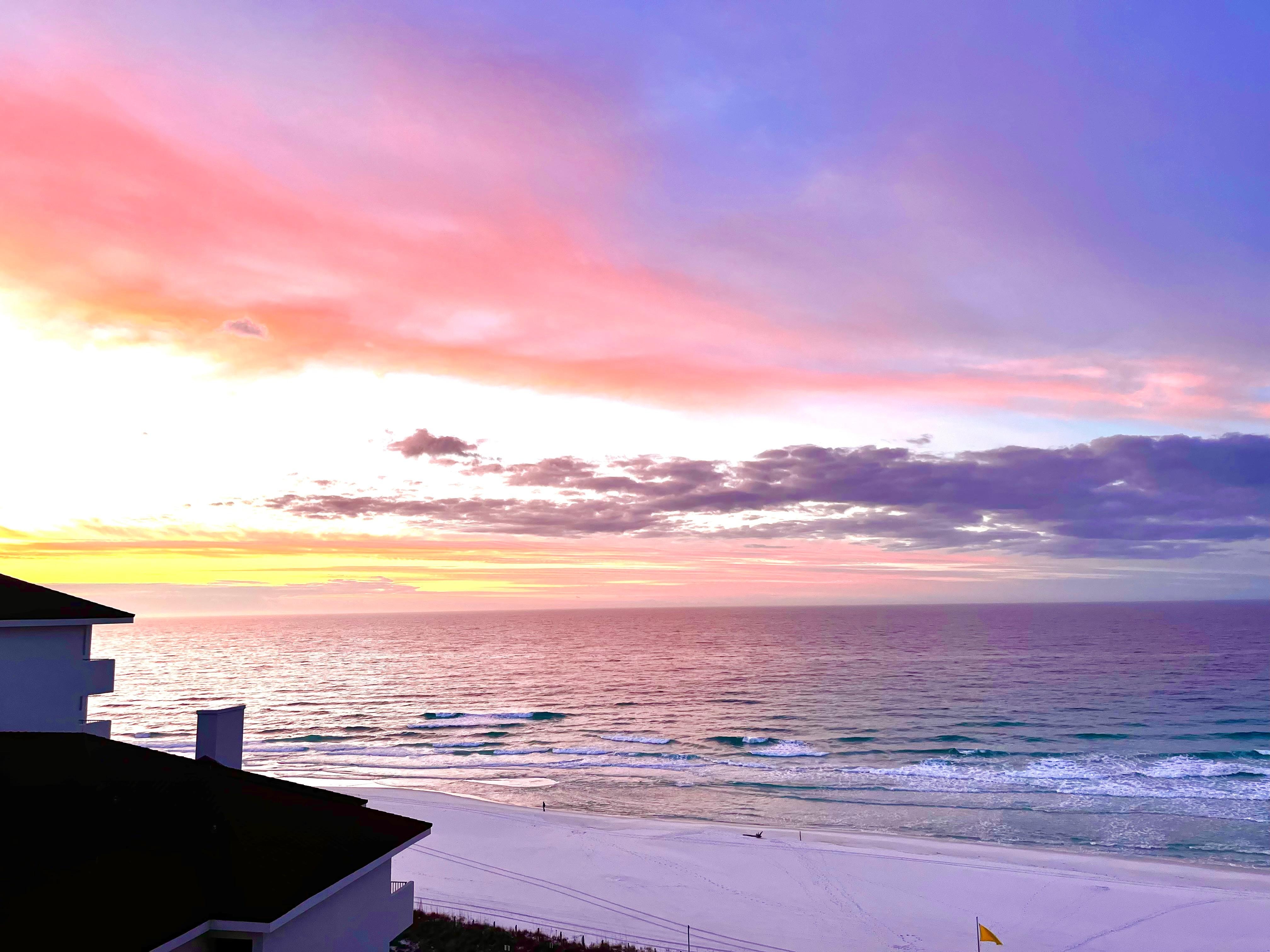 Breathtaking sunrises. 