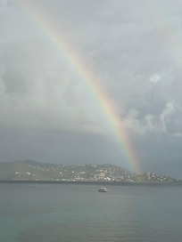 Even on a slightly rainy day,
St. Thomas shines