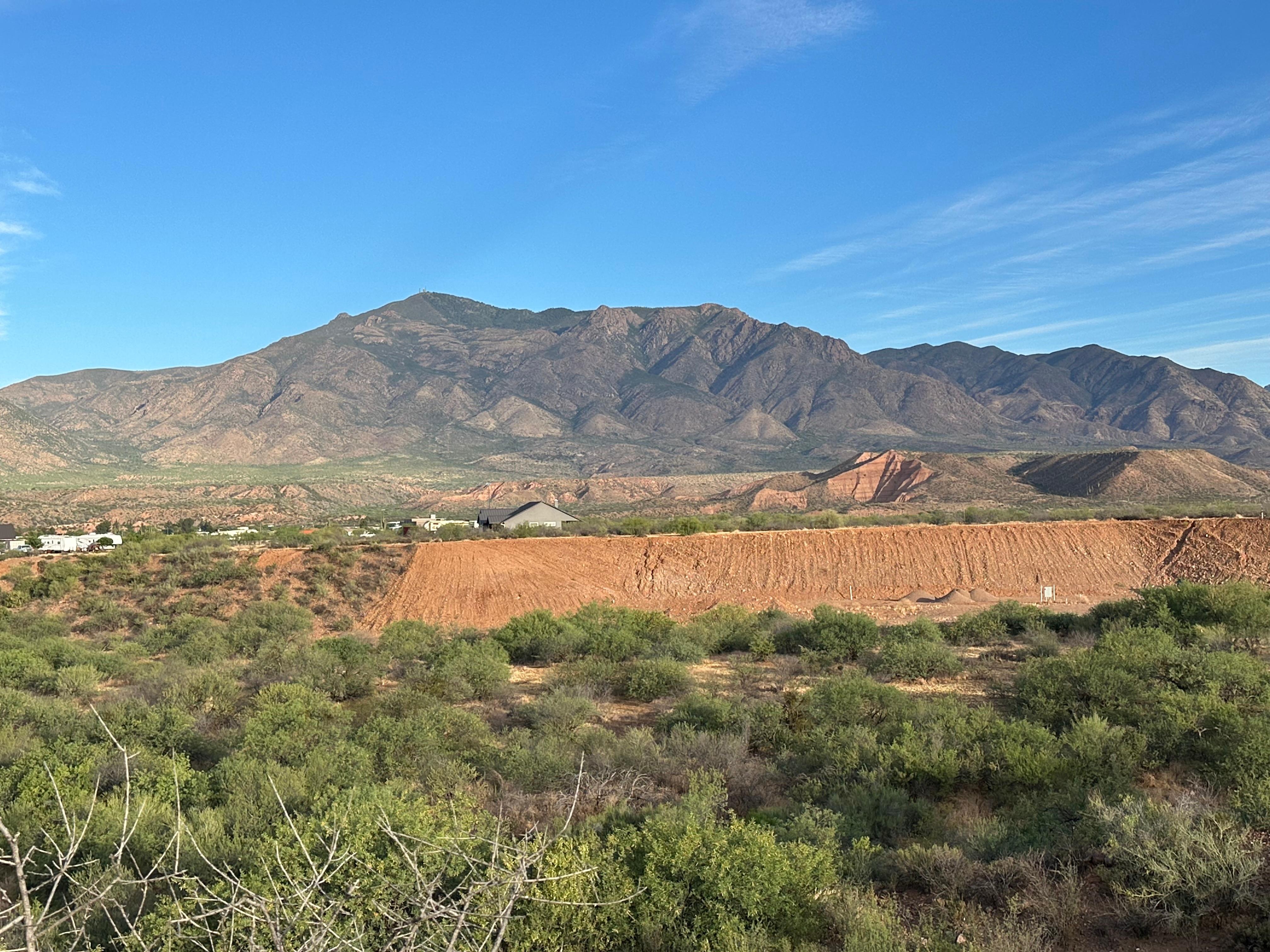 View from neighbors property. 