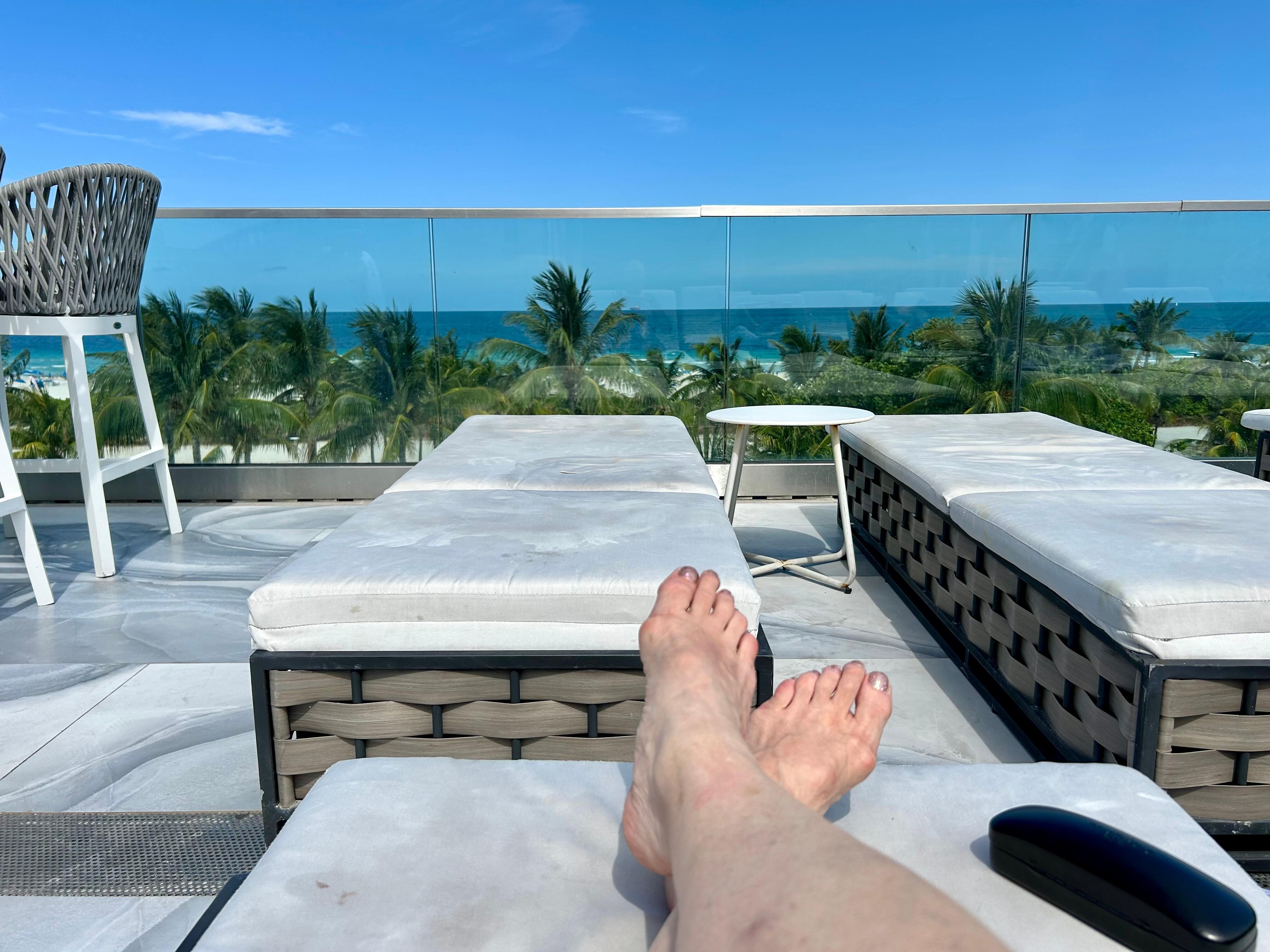 View from rooftop pool
