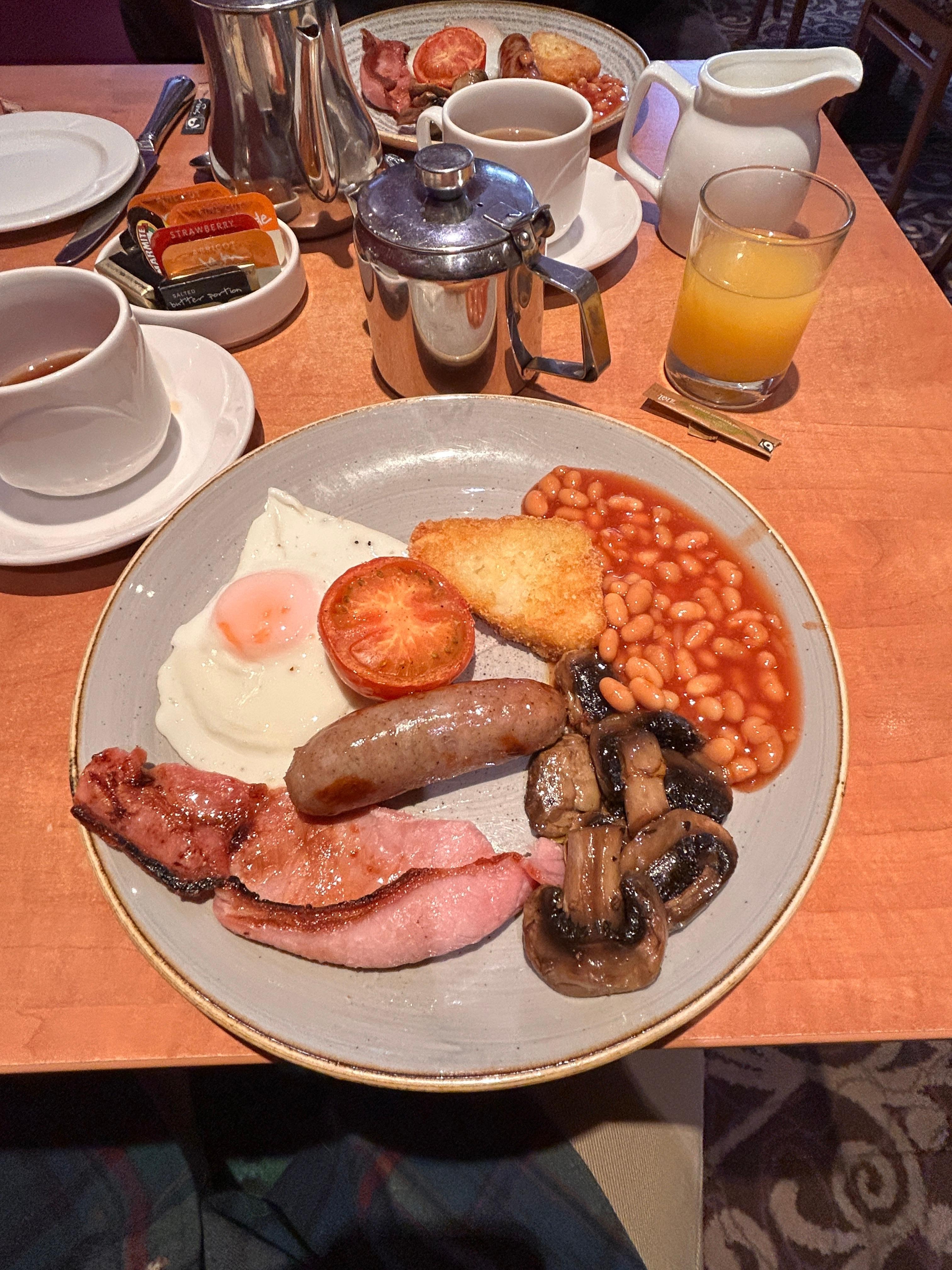 “Full English breakfast “