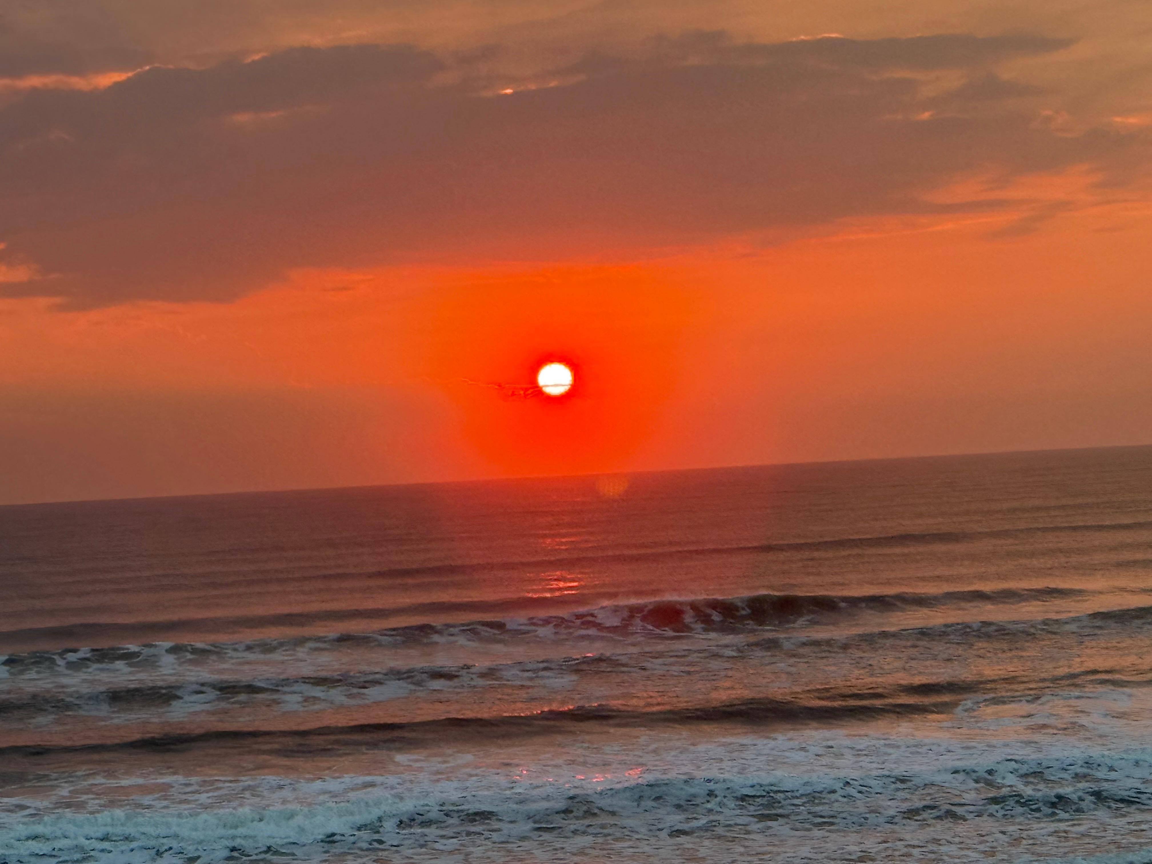 Sunrise from the patio 