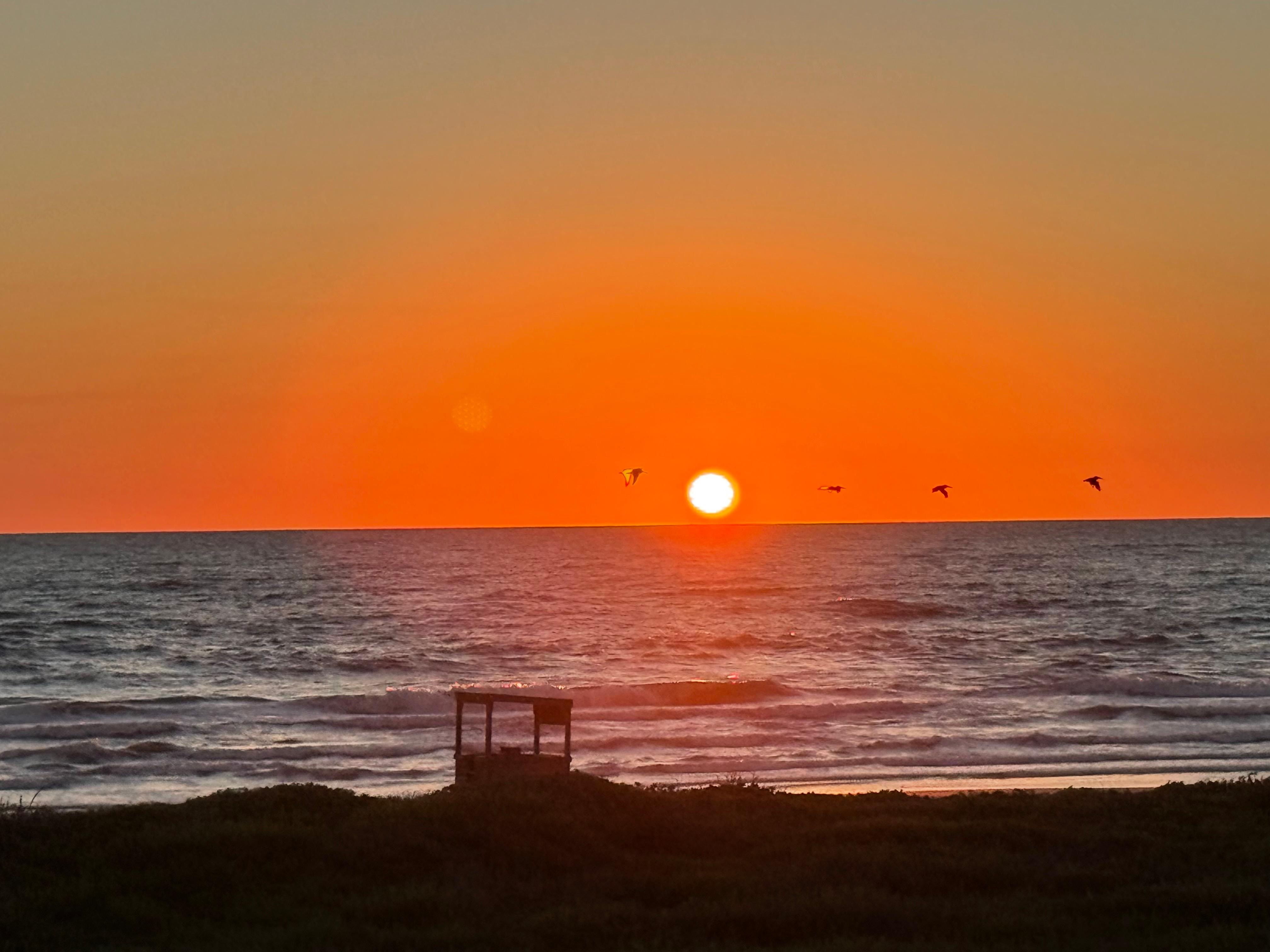 Sunrise from the balcony 