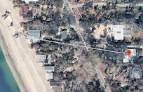 Distance from the front porch to the beach across the street.
