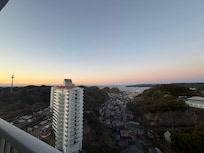 朝日がとても綺麗に見えました。