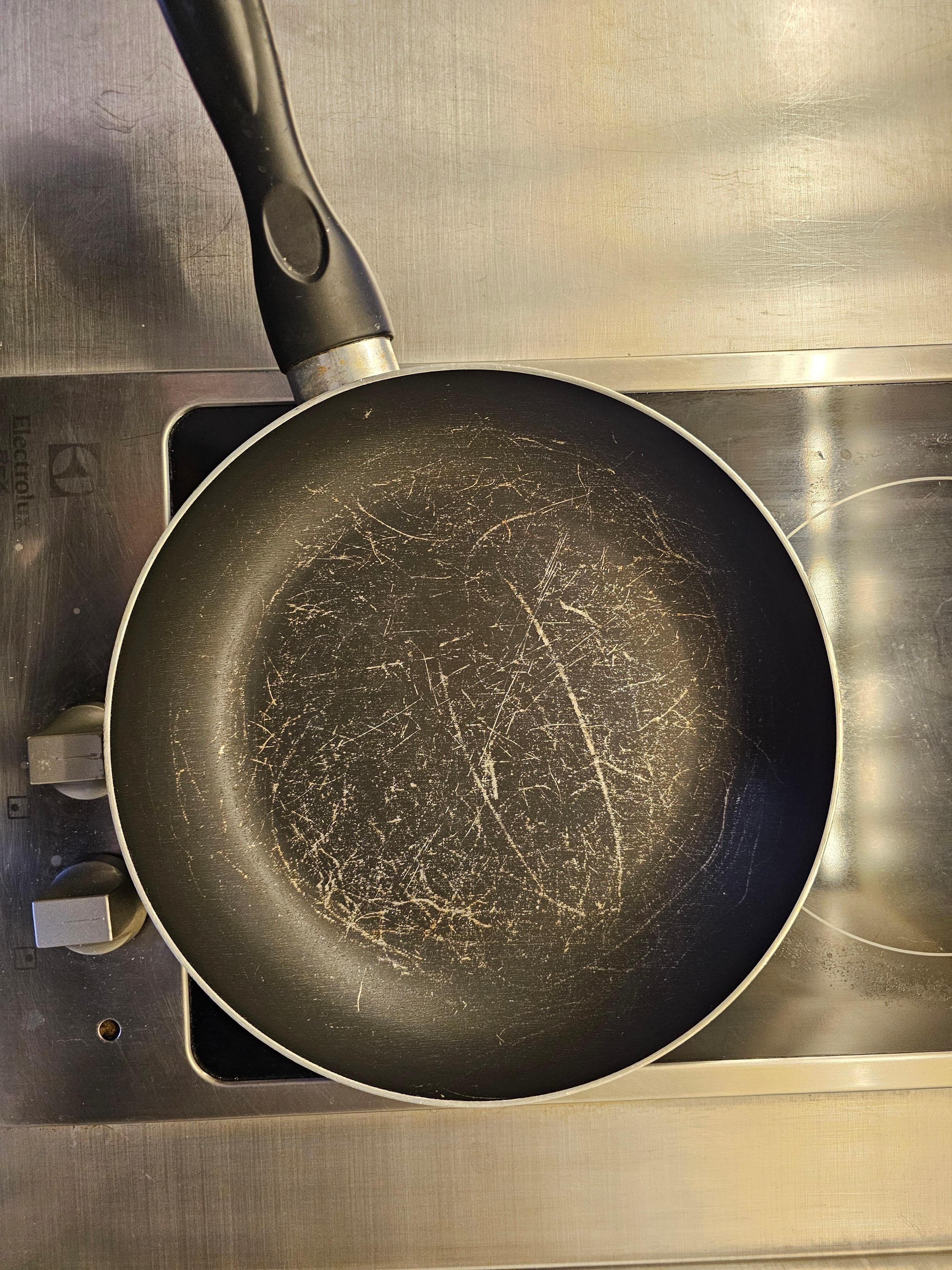 Condition of one and only frying pan