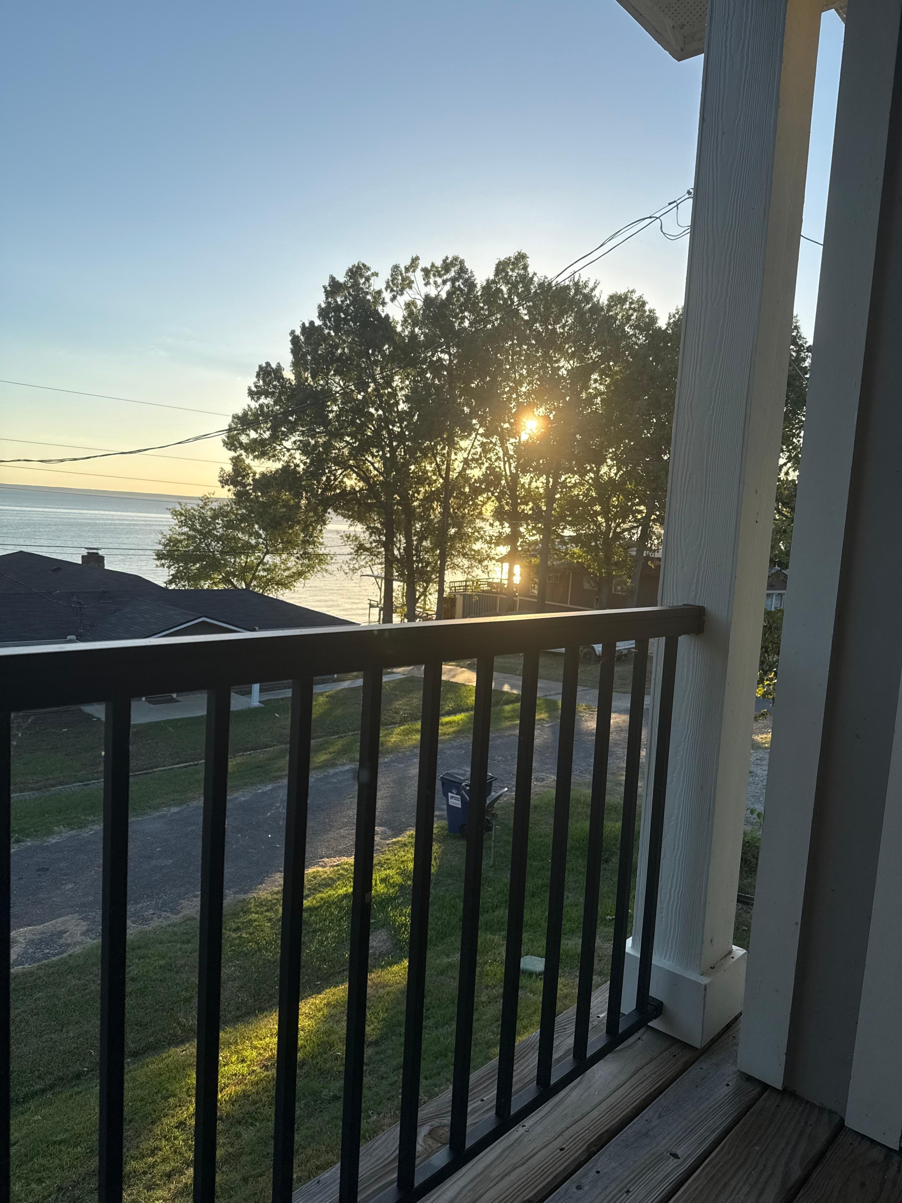 The lake view from balcony.