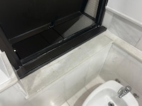 Dangerous bathroom window