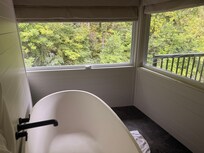 View from the tub.