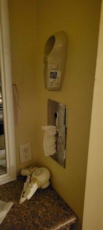 Plaster damaged and falling off.