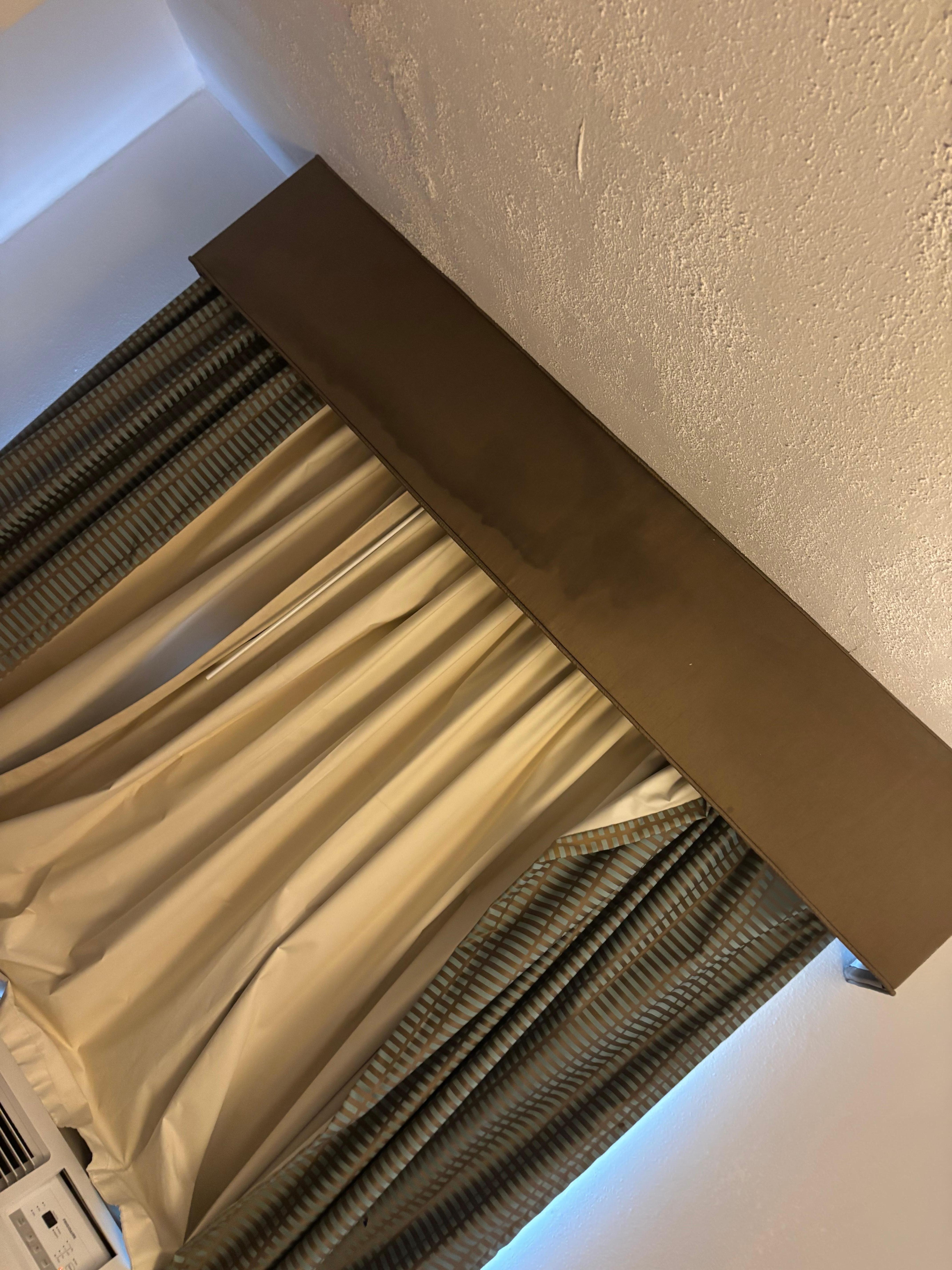 The leak that was mention on the ceiling 