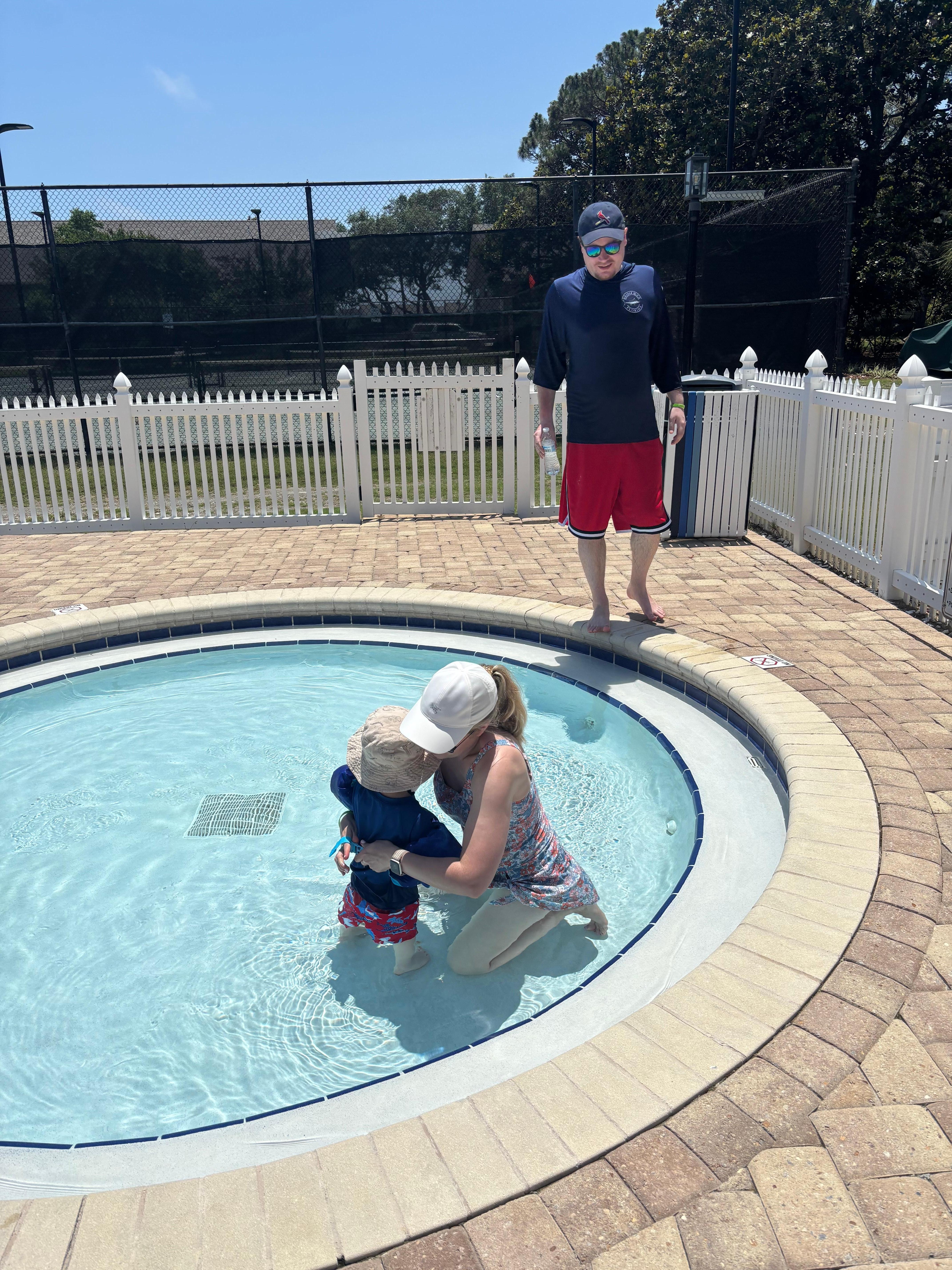 Small shallow kiddie pool