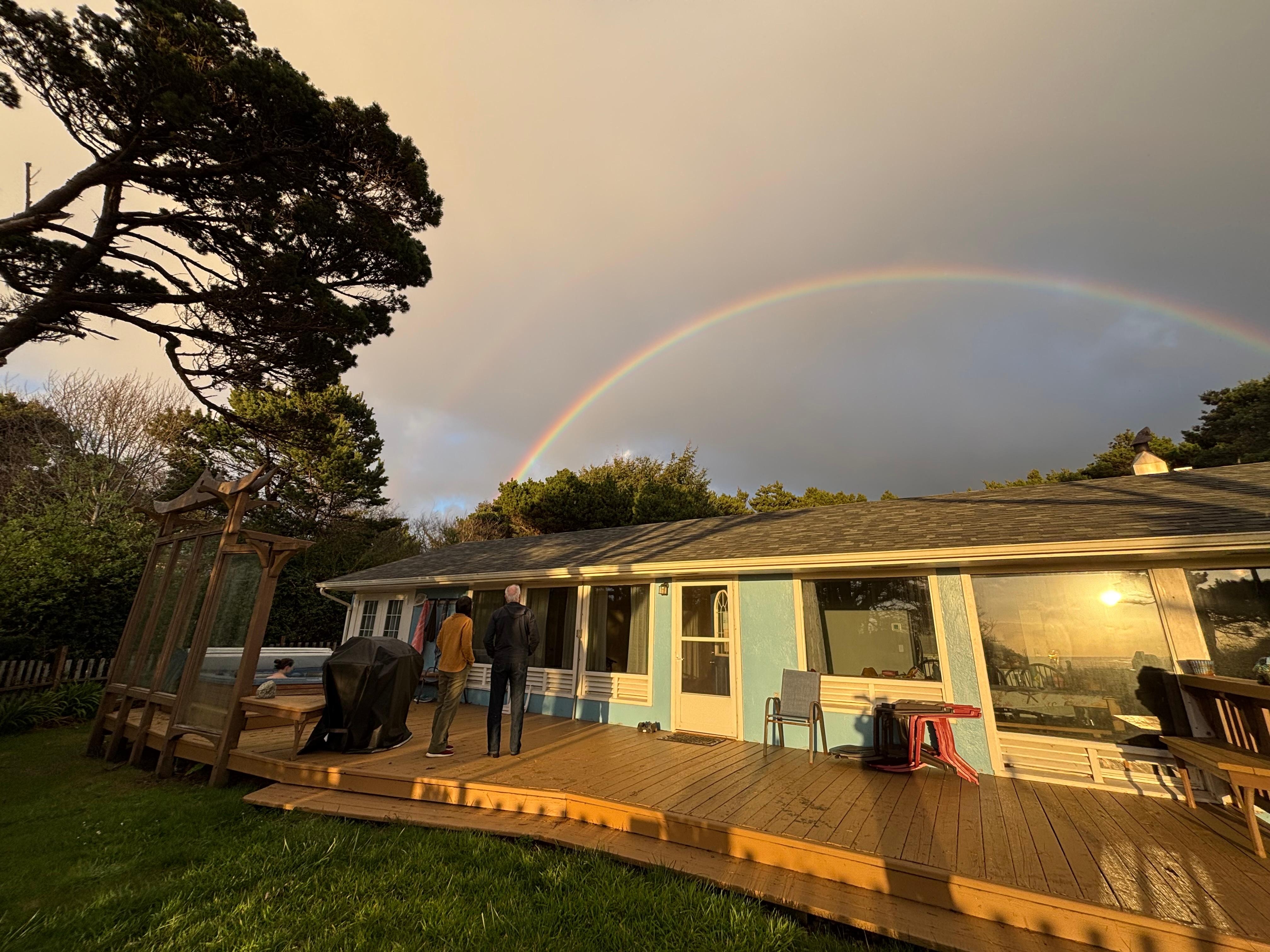 Rainbow over the Ocean Rose!