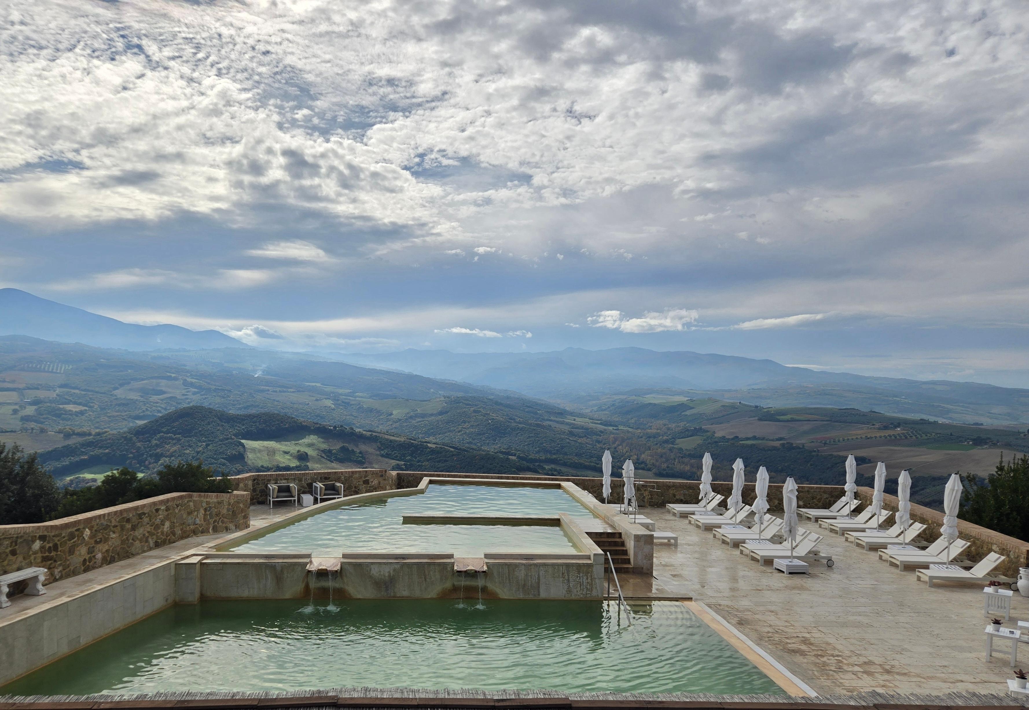 Outdoor thermal pools