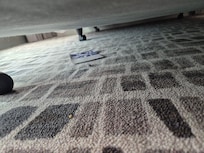 Under the bed when we arrived